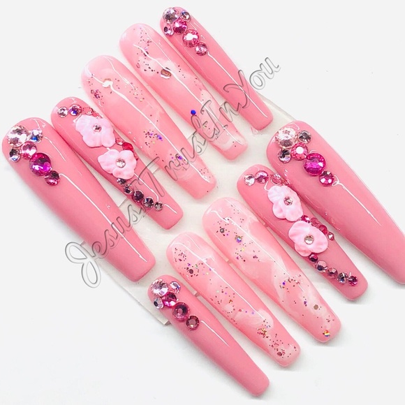 BRIGHTNESS-  XXL BALLERINA PRESS ON NAILS - Picture 8 of 13